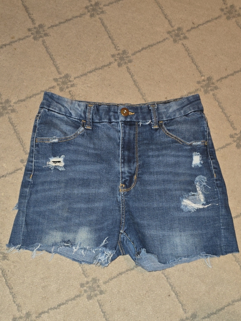 No Boundaries 11 Light Blue Denim Shorts